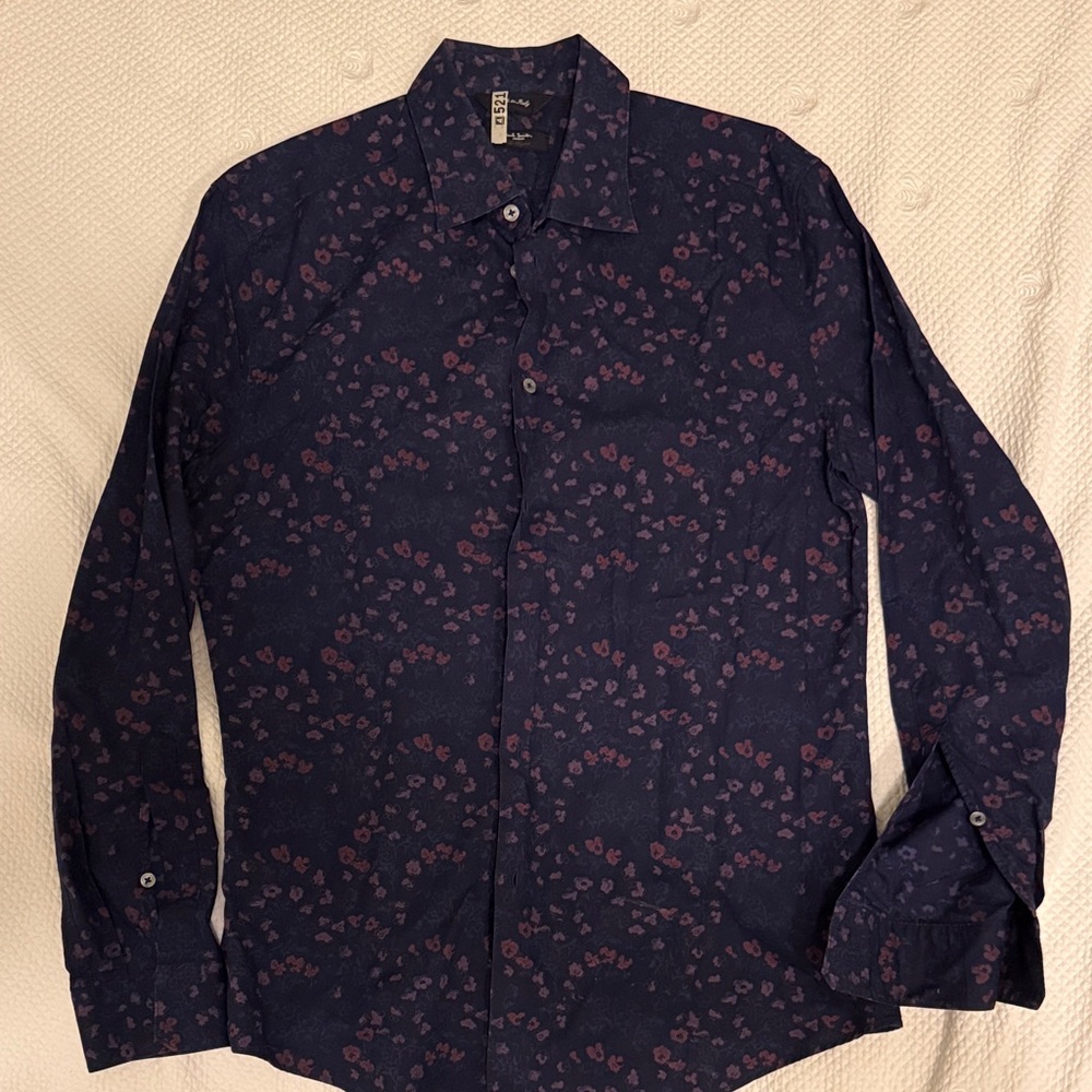 Paul Smith Dark Blue Floral Shirt